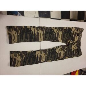 SB Royal Blue Jeans 32x30 Camo Print Skinny Fit Denim Pants Menswear